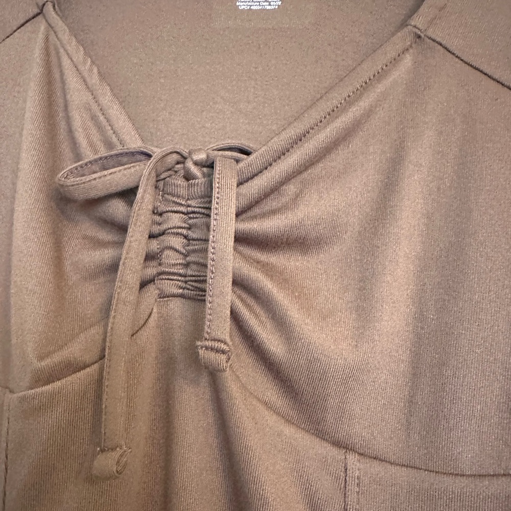 SO Long Sleeve Brown Midi Dress - Picture 4 of 4